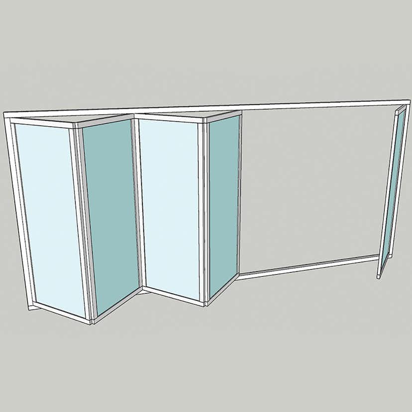Vikparti Allvy Sunroom s75 3-Glas 5-Delad