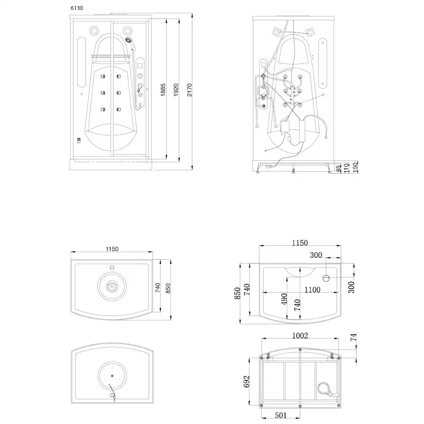 Ångbastu Arrow 6130