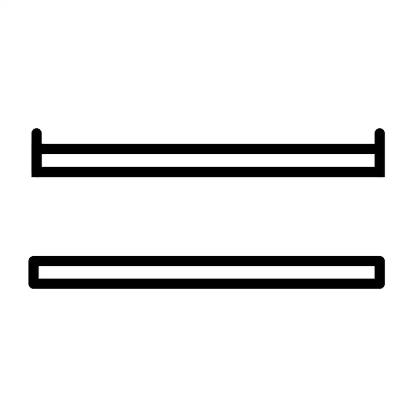 Add-On Temal, 1 x Klädstång, 1 x Hylla