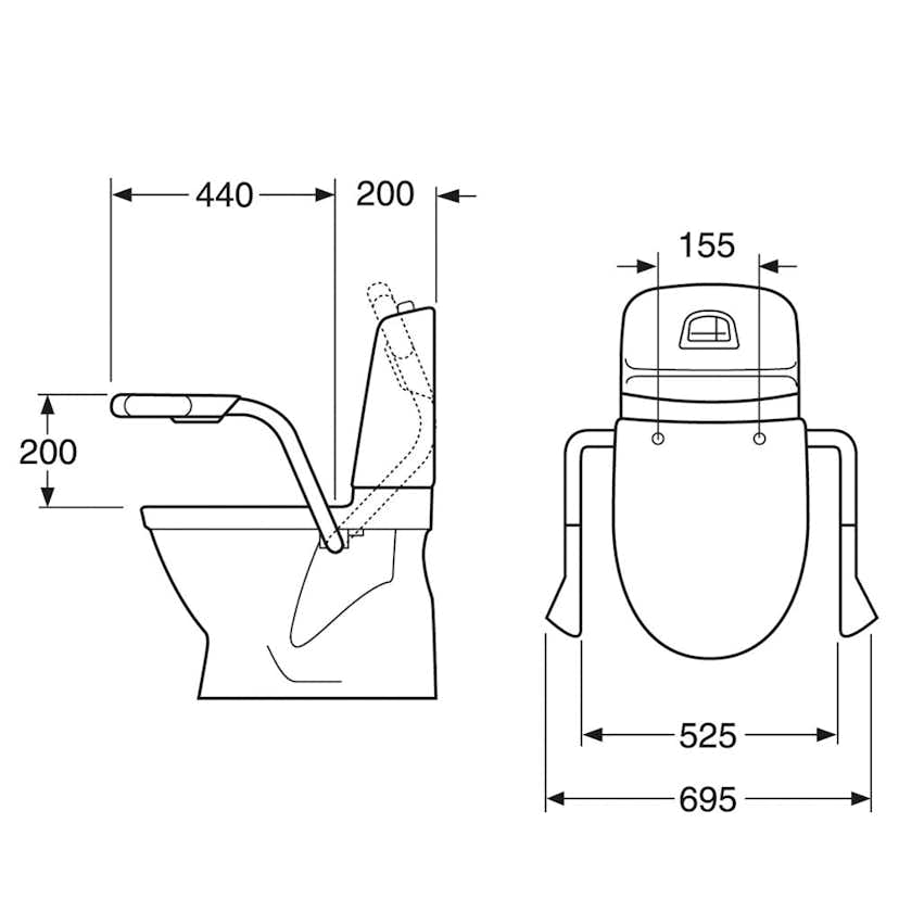 Armstöd Gustavsberg Nautic 3055