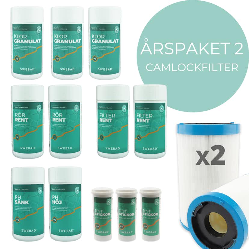 Årspaket 2 Swebad med 2 Camlookfilter
