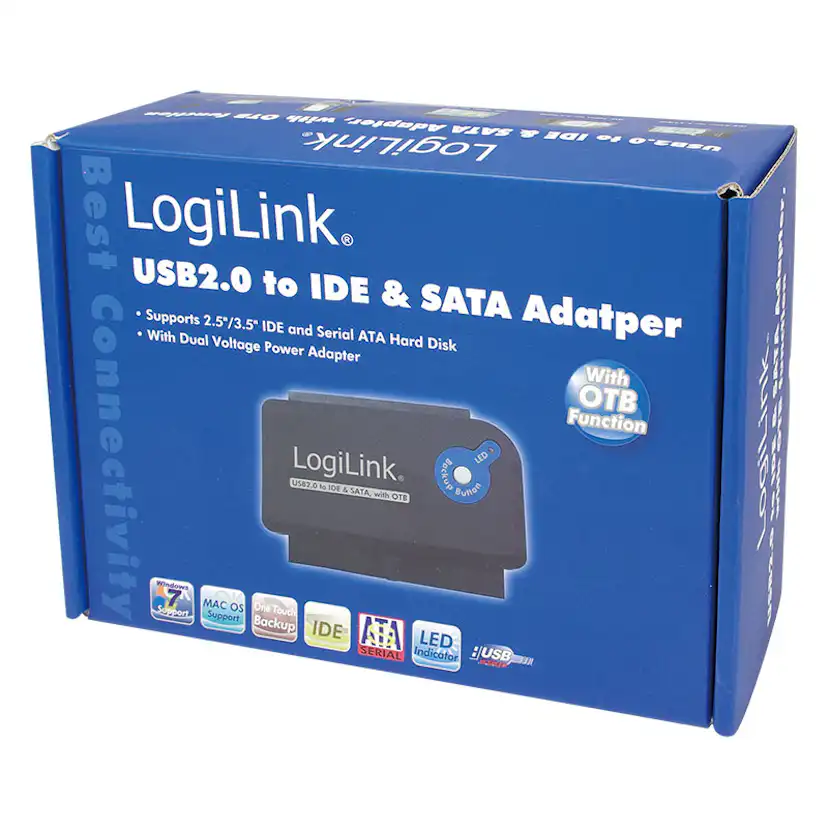 USB 2.0 till SATA LogiLink IDE 3,5/3,2