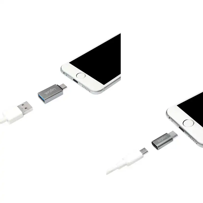 USB-C till USB + USB-C MicroUSB LogiLink
