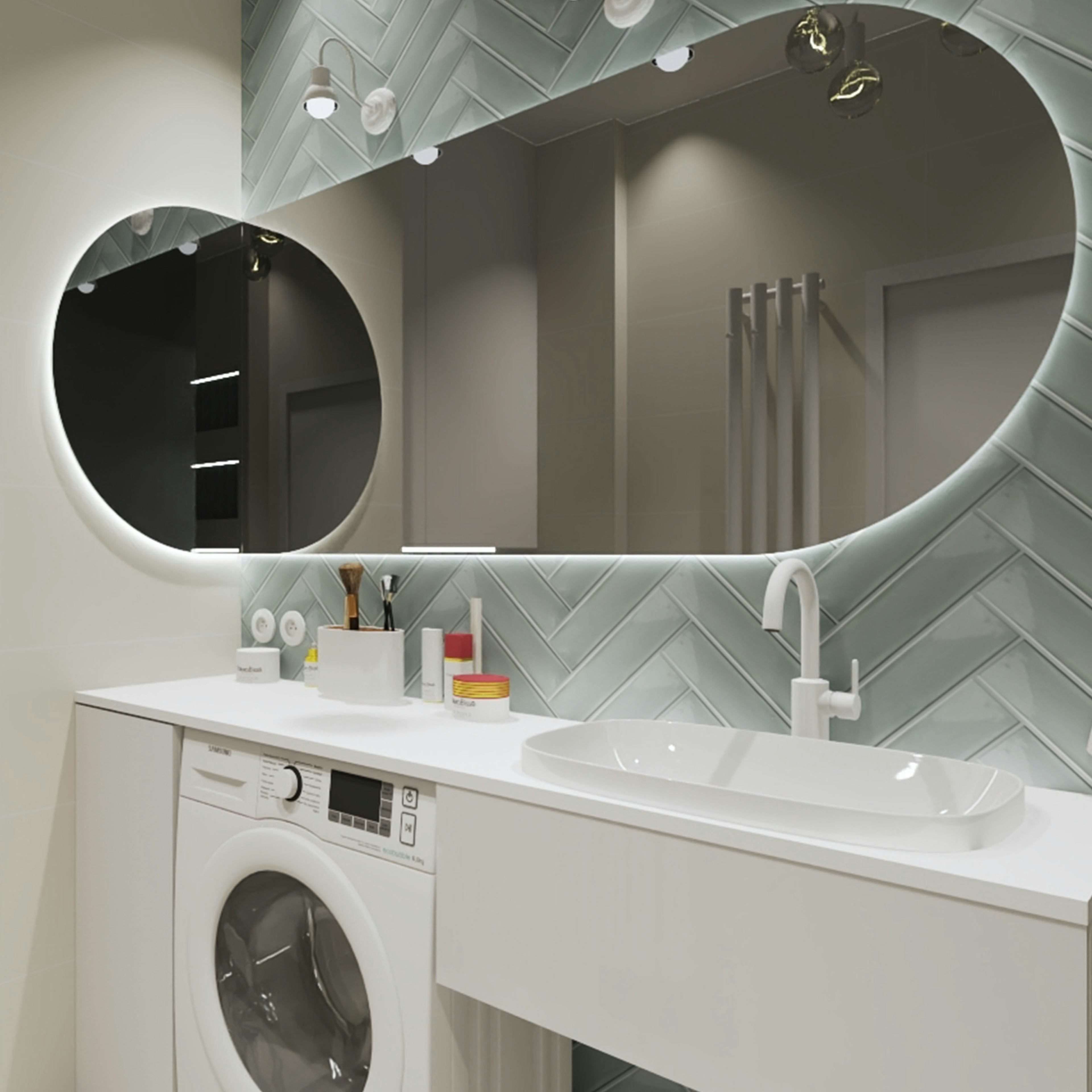 Spegel Vidi Aura med LED-belysning