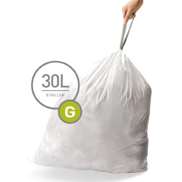 Avfallspåse Simplehuman Kod G 30 liter 60 pack