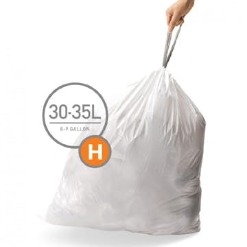 Avfallspåse Simplehuman Kod H 30-35 liter 60 pack