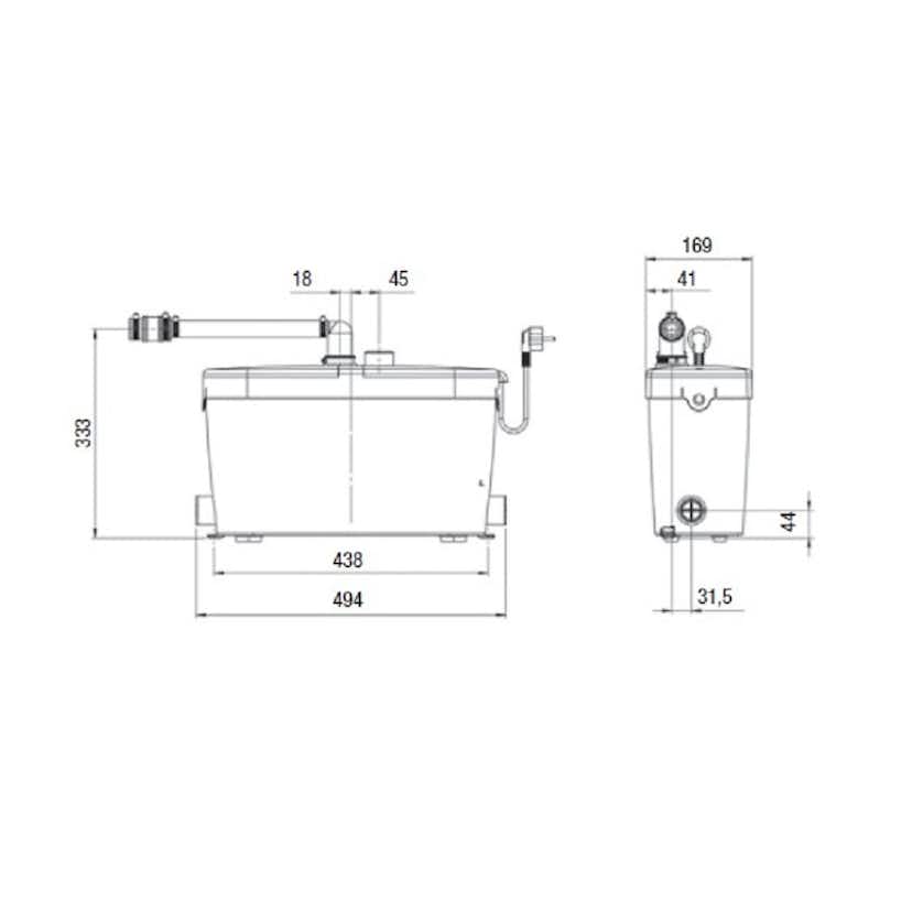 Avloppspump Saniflo Saniaccess Pump