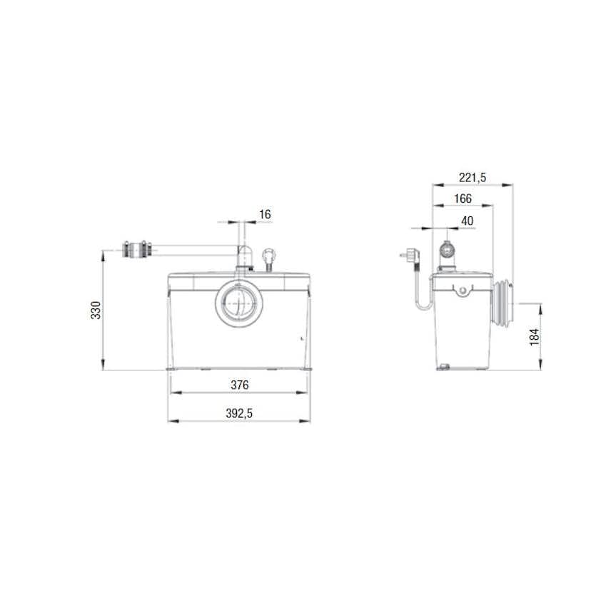 Avloppspump Saniflo Saniaccess 1