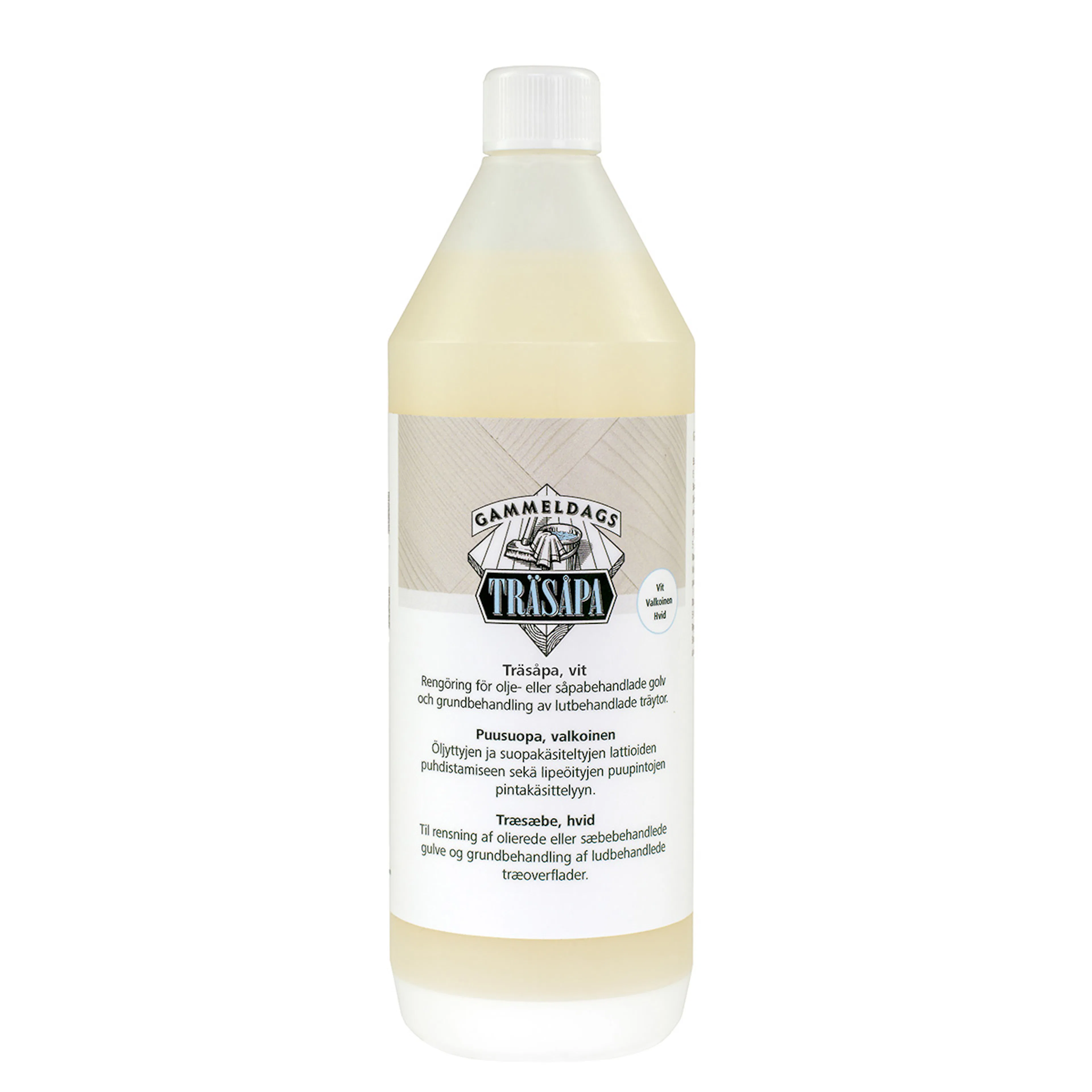 Träsåpa Gammeldags Vit