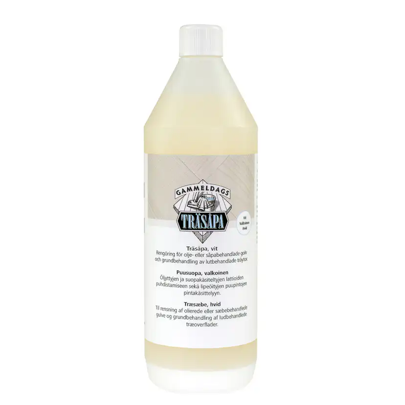 Träsåpa Gammeldags Vit