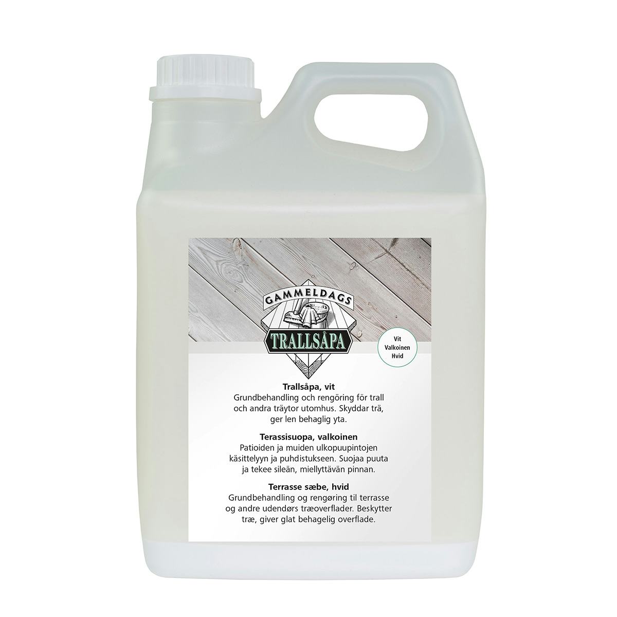Trallsåpa Gammeldags Vit