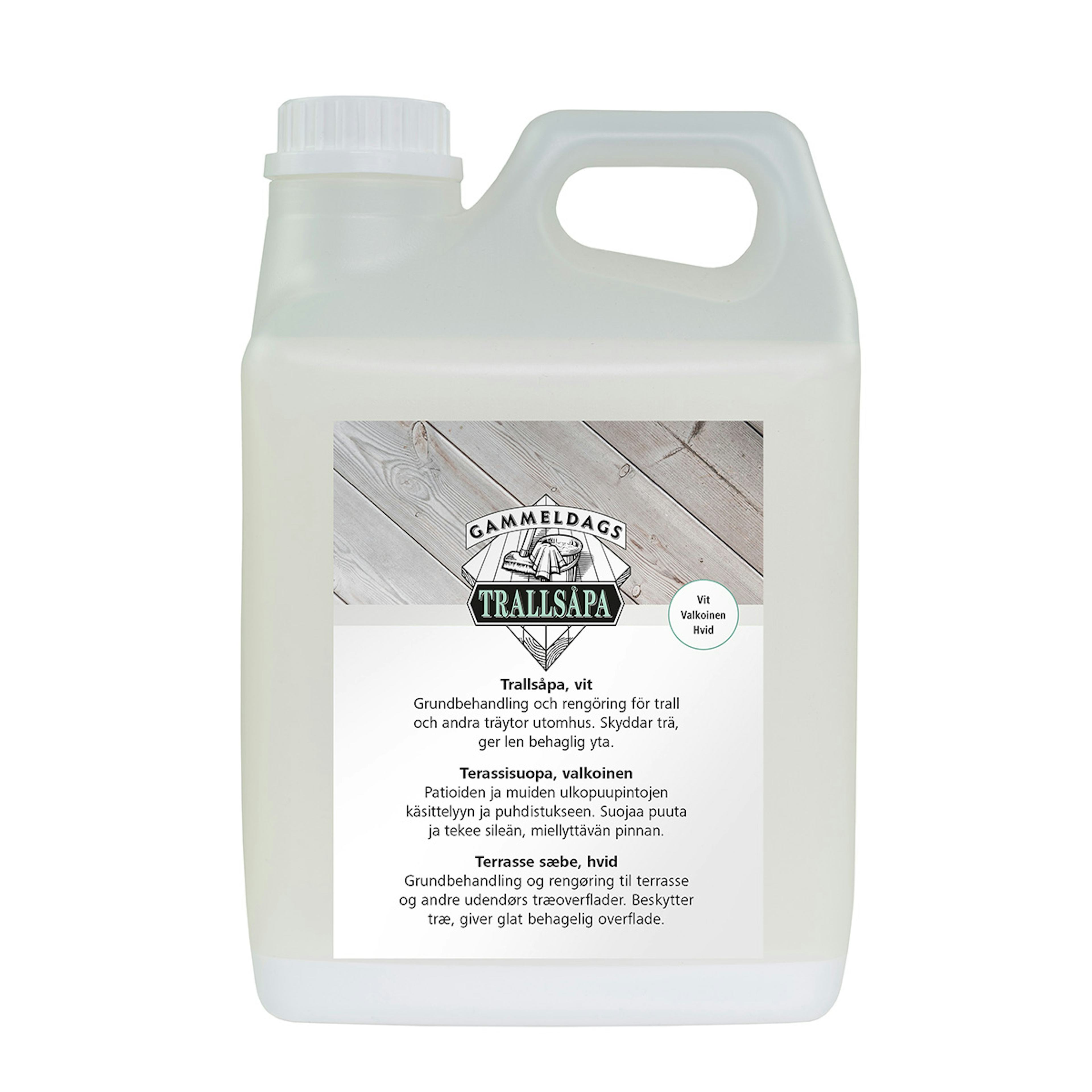 Trallsåpa Gammeldags Vit