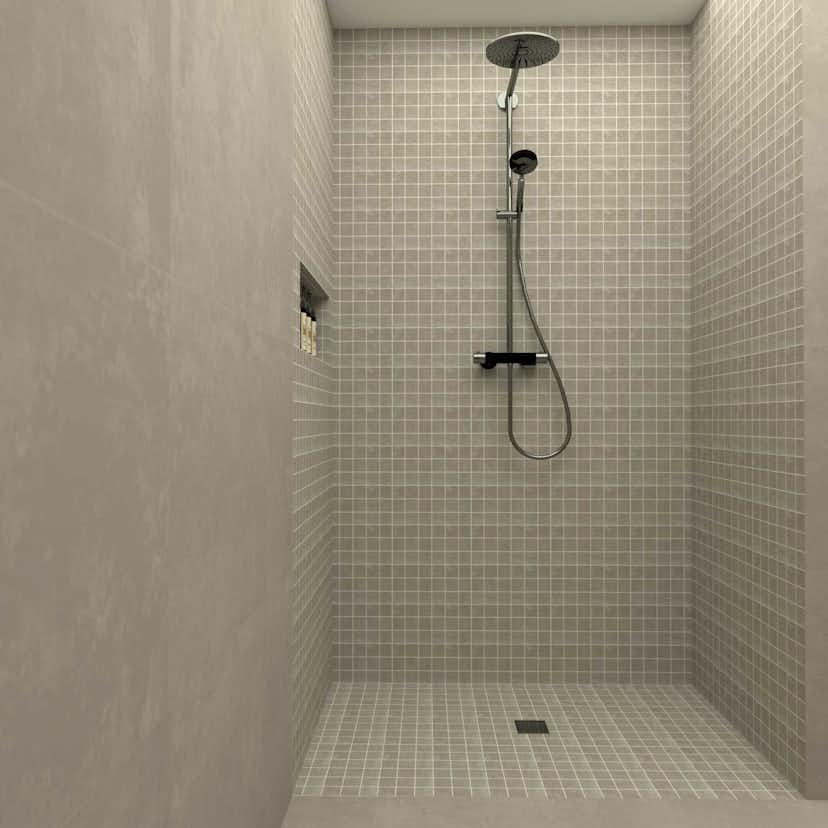 Mosaik Ceramiche Keope Ikon Silver Grå 5x5 cm Matt