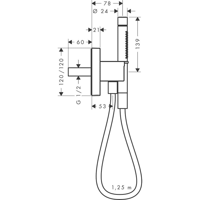 Handdusch Axor Starck