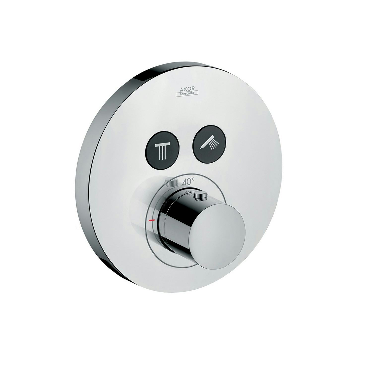 Inbyggnadsblandare Axor ShowerSelect Rund 2-utlopp