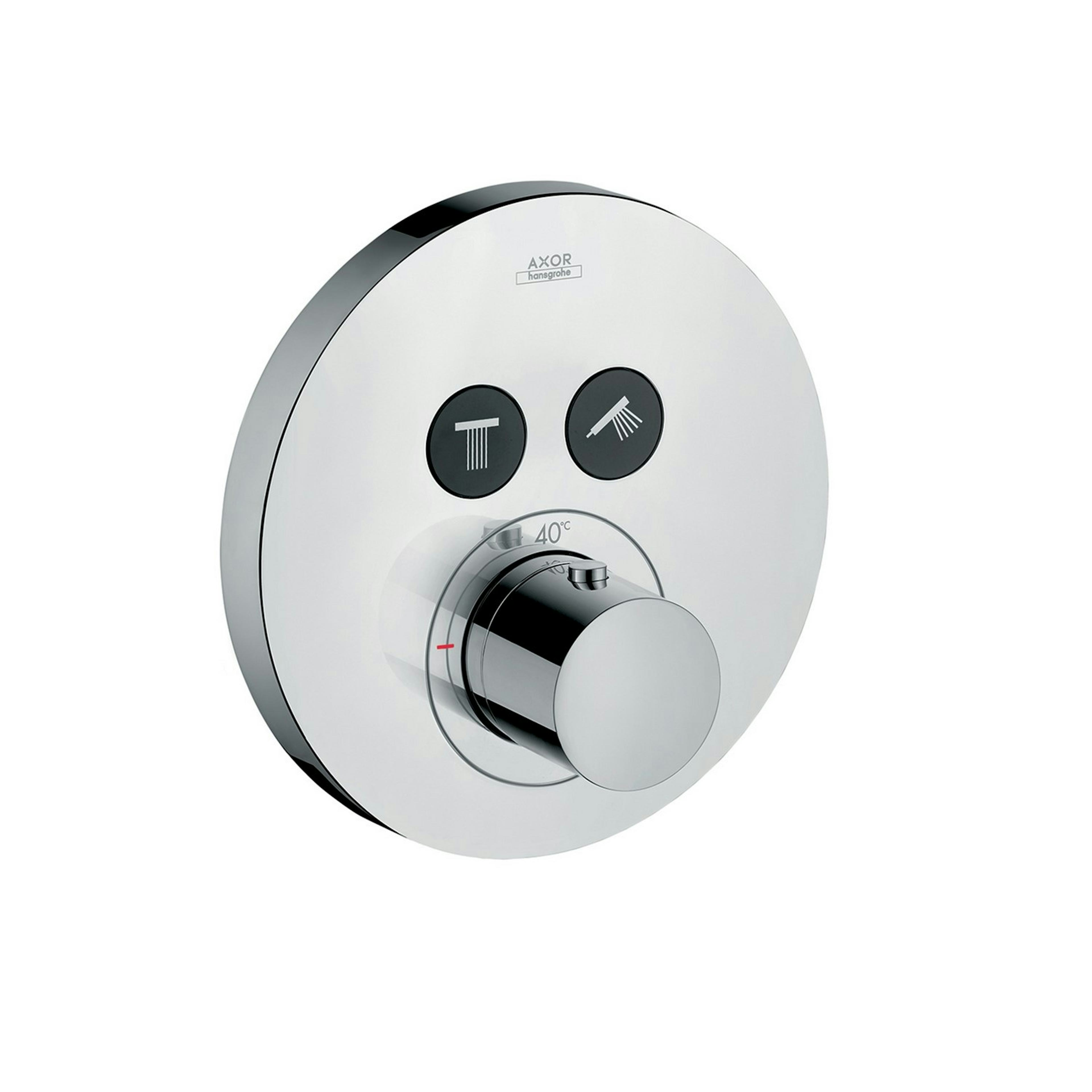 Inbyggnadsblandare Axor ShowerSelect Rund 2-utlopp