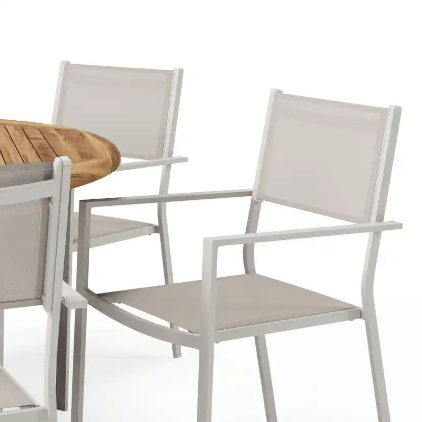 Matgrupp Comfort Garden Lakenview Matbord Rund 150 med 6 Las Vegas Karmstolar