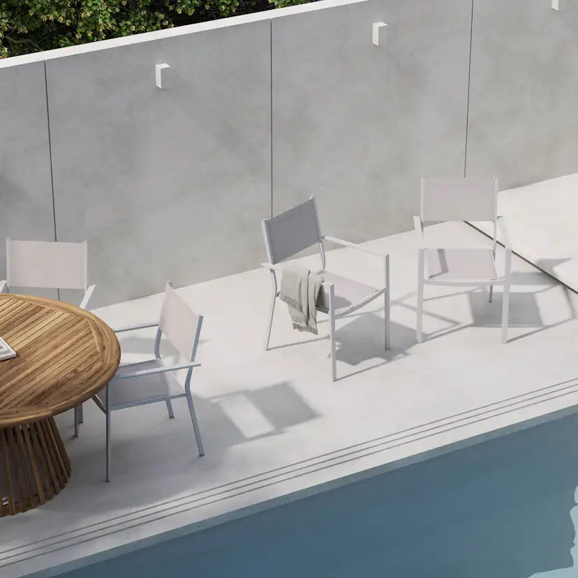 Matgrupp Comfort Garden Lakenview Matbord Rund 150 med 6 Las Vegas Karmstolar