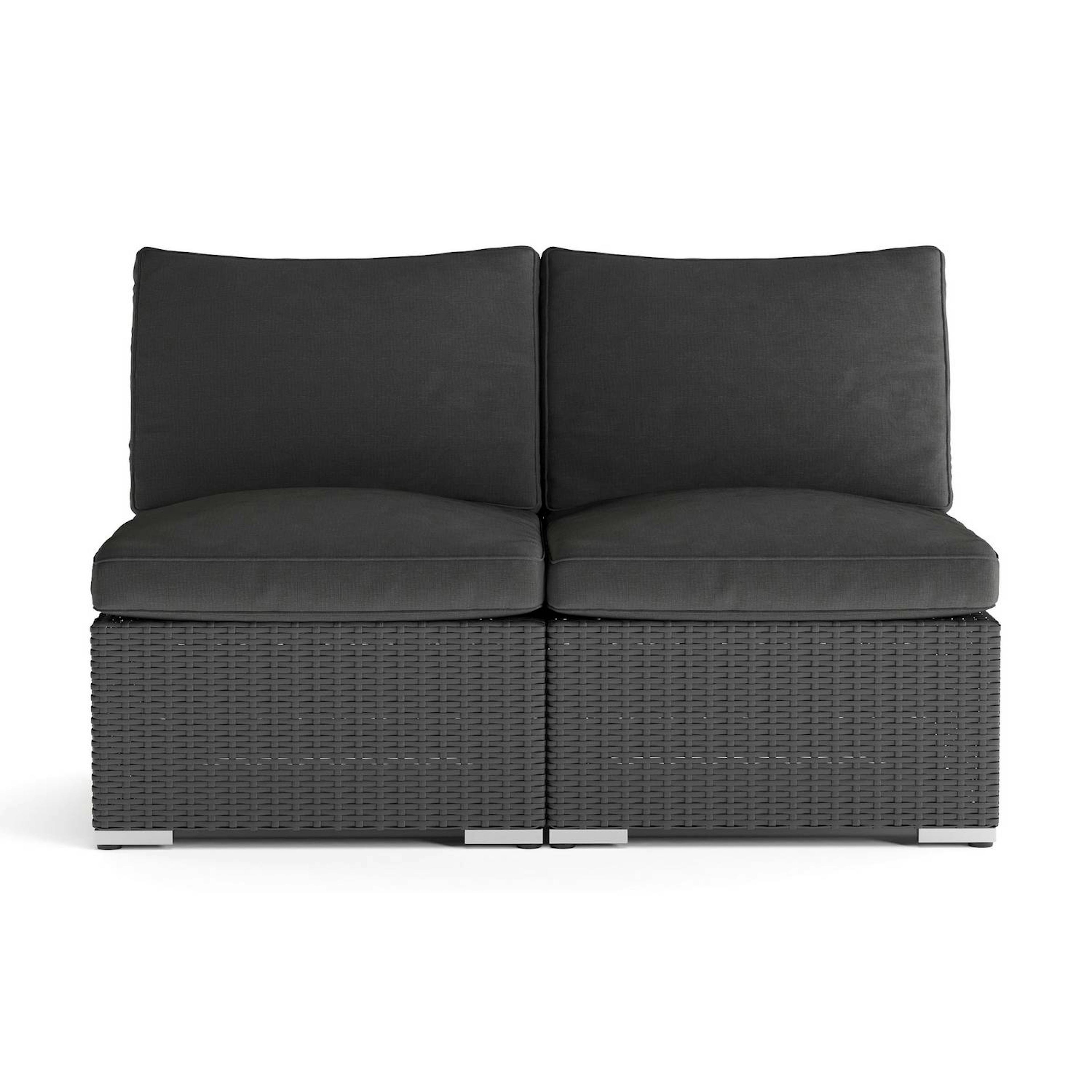 Utesoffa Comfort Garden Wisconsin Loungesoffa Utomhus utan Armstöd 2-sits Konstrotting