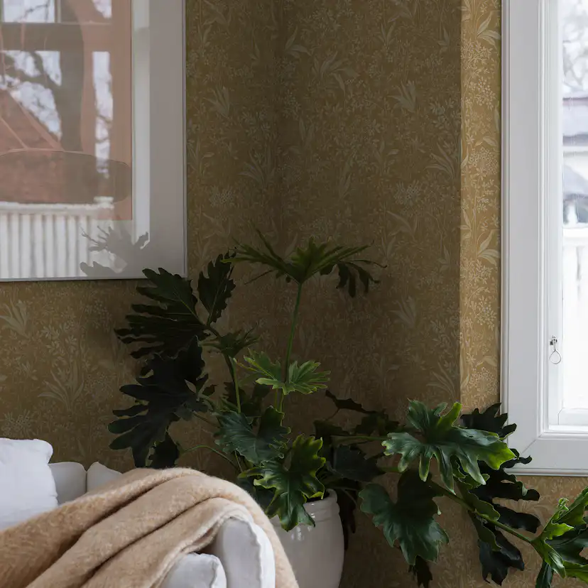 Tapeter Boråstapeter Vårt Arkiv Nocturne 2022 EasyUp, Mönstrad Gul