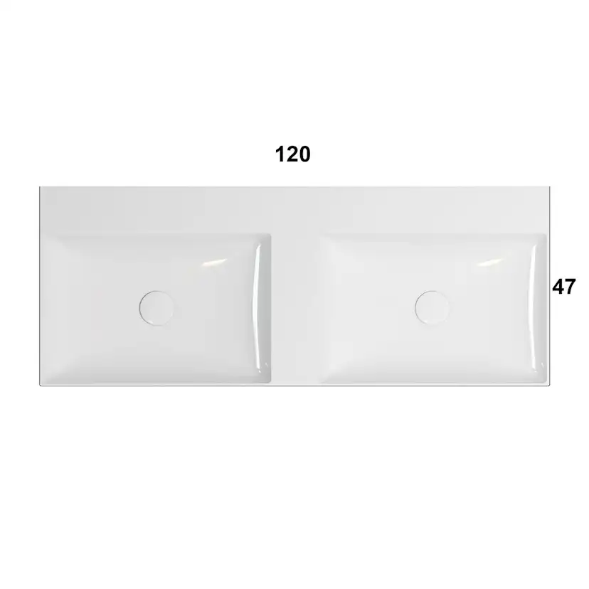 Tvättställ Globo T-Edge 6-B6R120BI