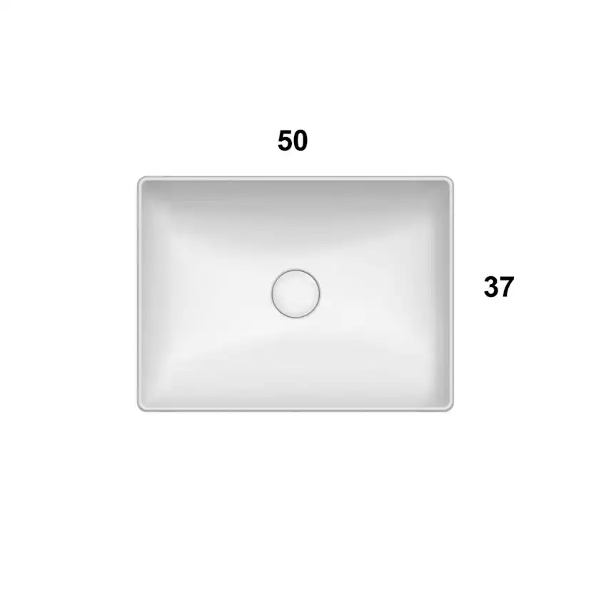 Tvättställ Globo T-Edge 6-B6R54BI för Bänkmontage
