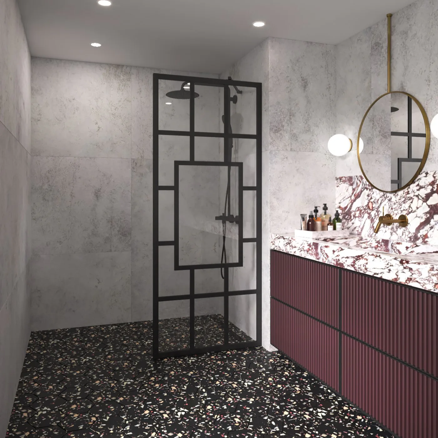 Duschvägg Hietakari Bläk 800 Shanghai Fast