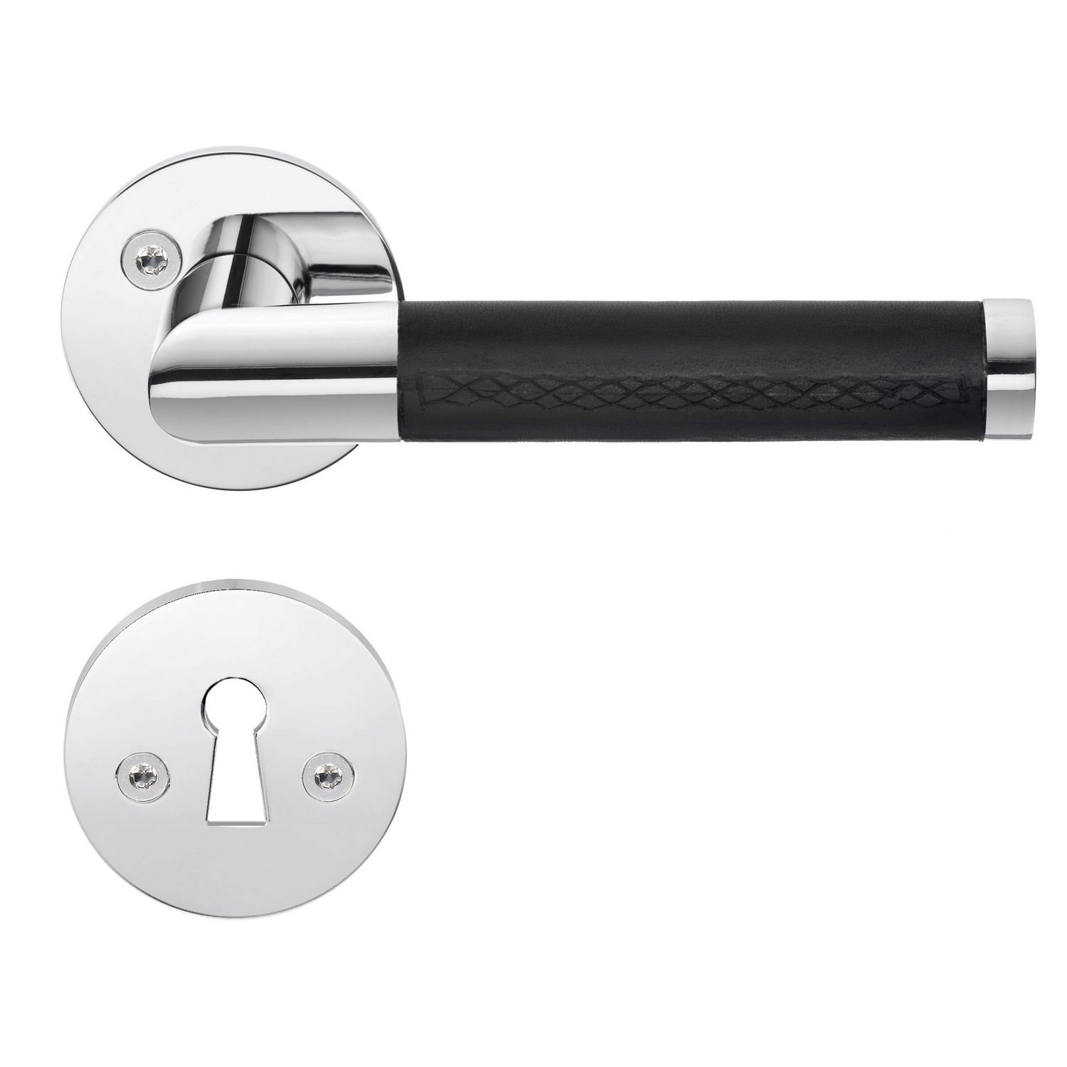 Innerdörrhandtag Beslagsboden B85 Läder