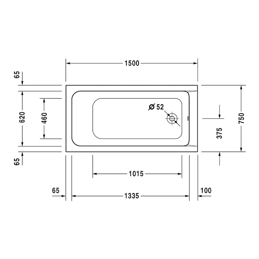 Badkar Duravit D-Code