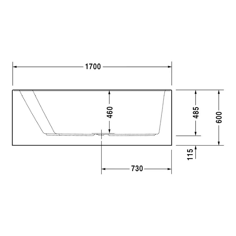 Badkar Duravit Paiova Hörn