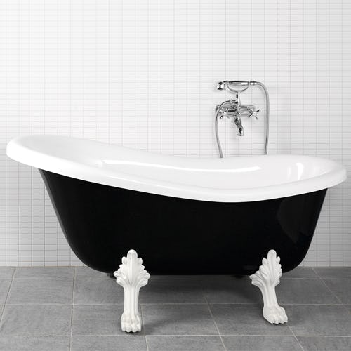 Badkar Westerbergs Victoria Svart/Vit