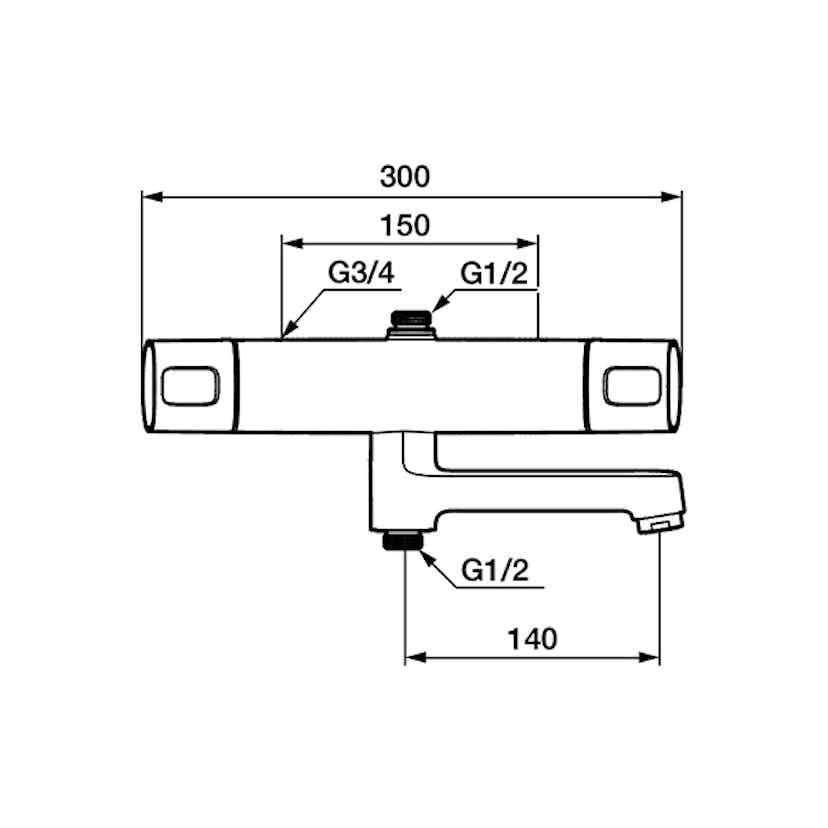 Badkarsblandare FM Mattsson Siljan 150 cc