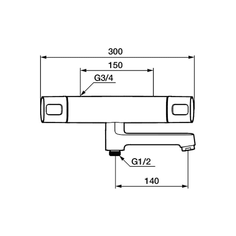 Badkarsblandare FM Mattsson Siljan 150 cc