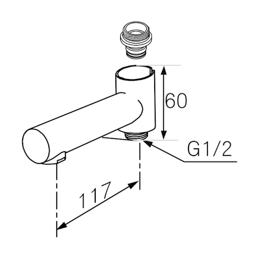 Badkarspip för Mora MMIX