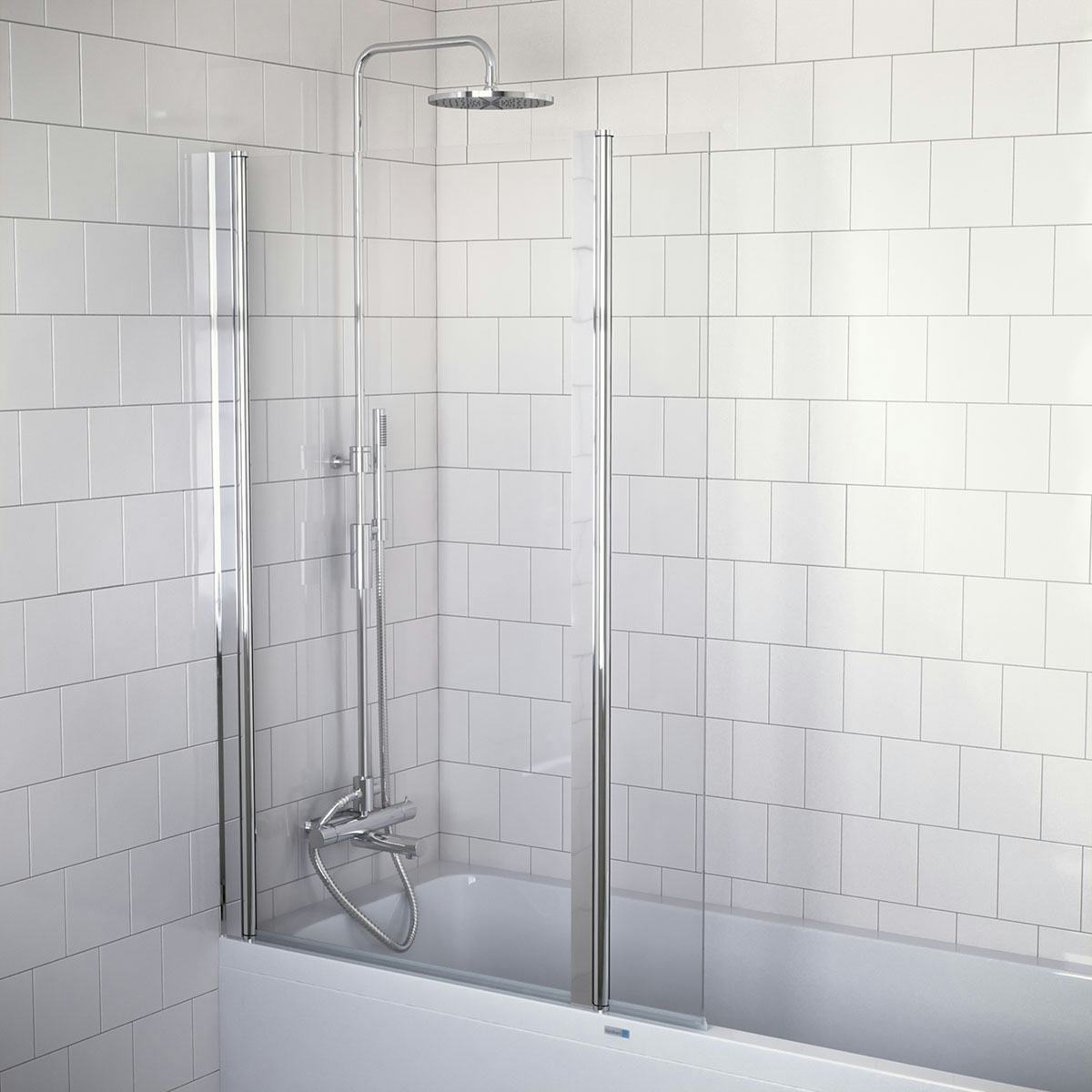 Badkarsvägg Nordhem Tjörn Krom