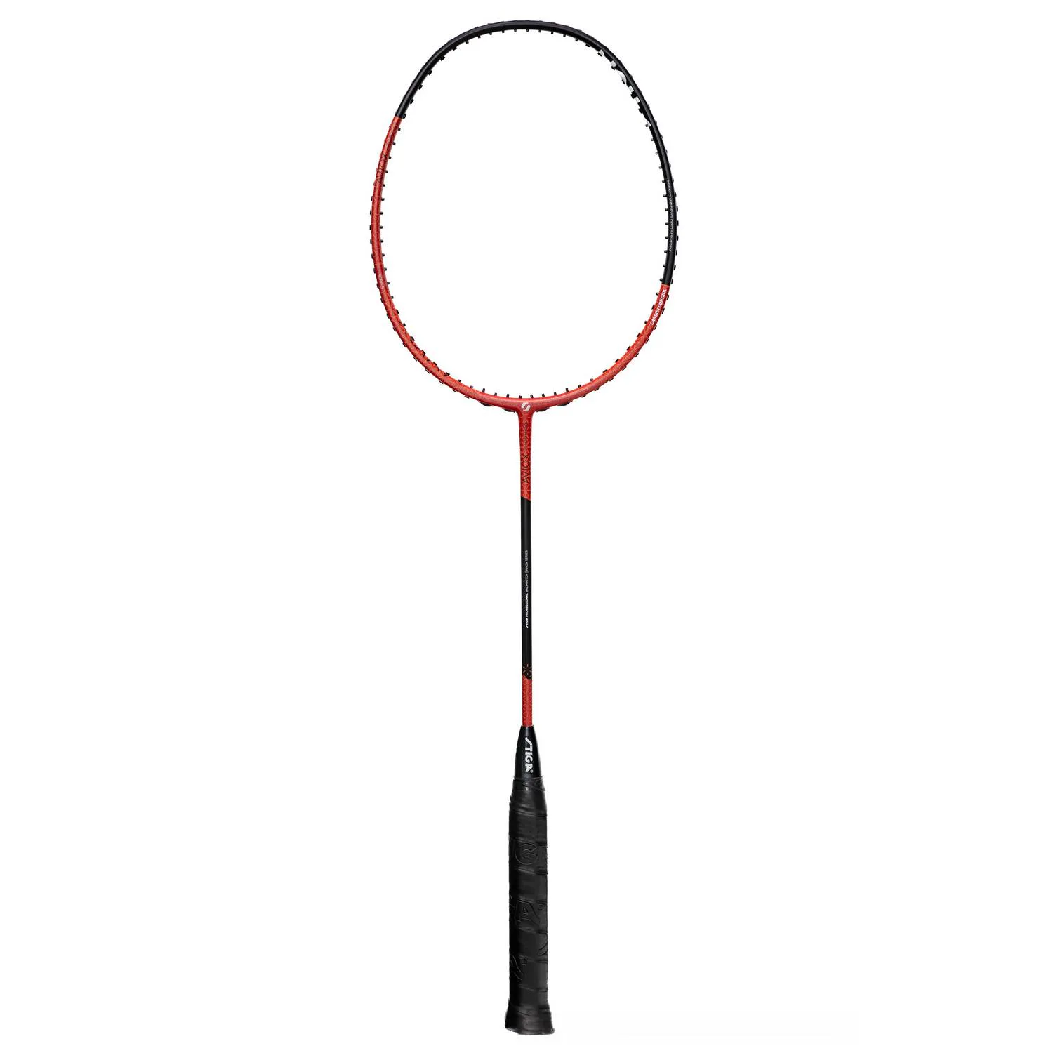 Badmintonracket Stiga Sports Aviox Progress Svart/Röd Osträngat 4