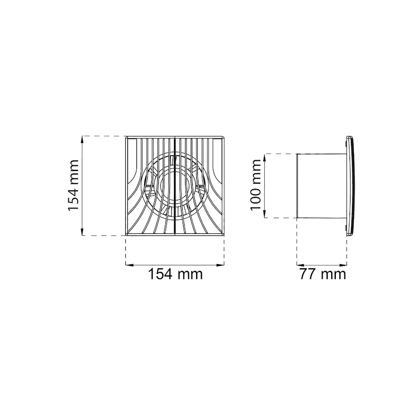 Badrumsfläkt Habo Ventit Classic