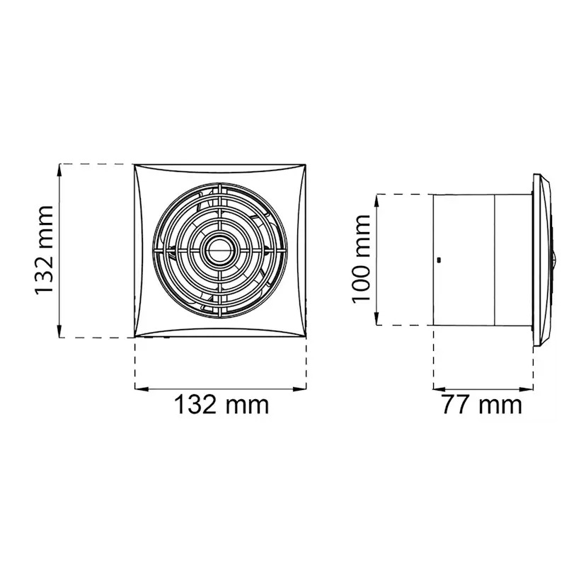 Badrumsfläkt Habo Ventit Silence