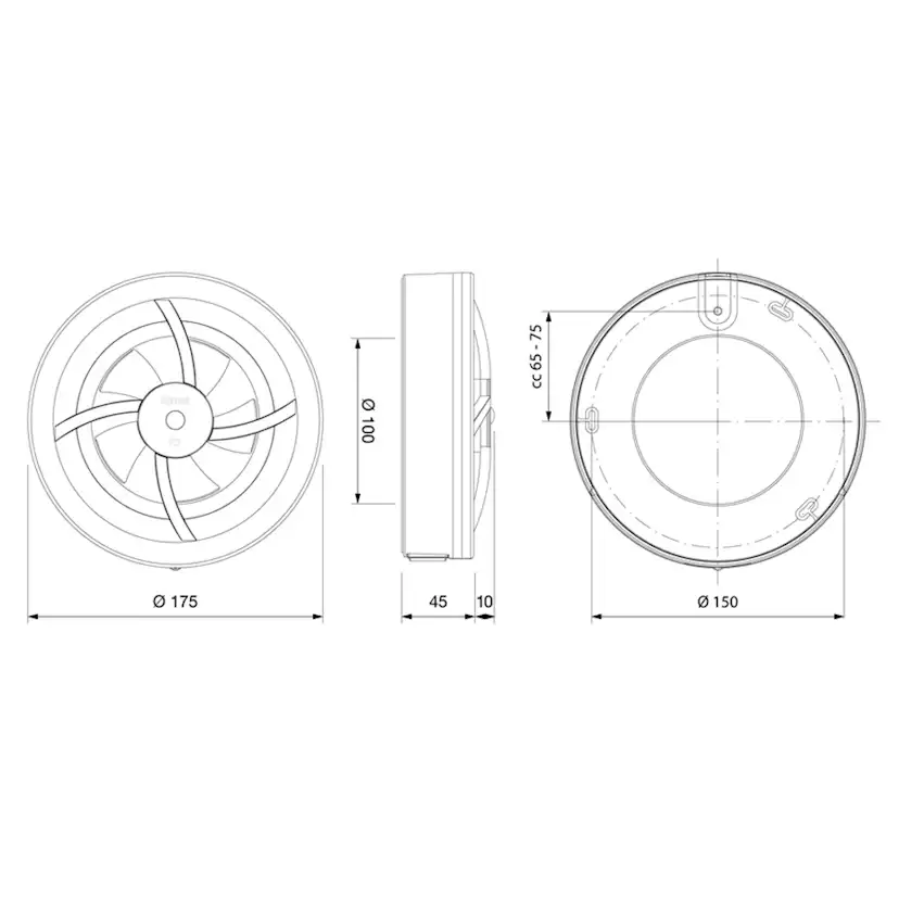 Badrumsfläkt Klimatfabriken Klimat K7