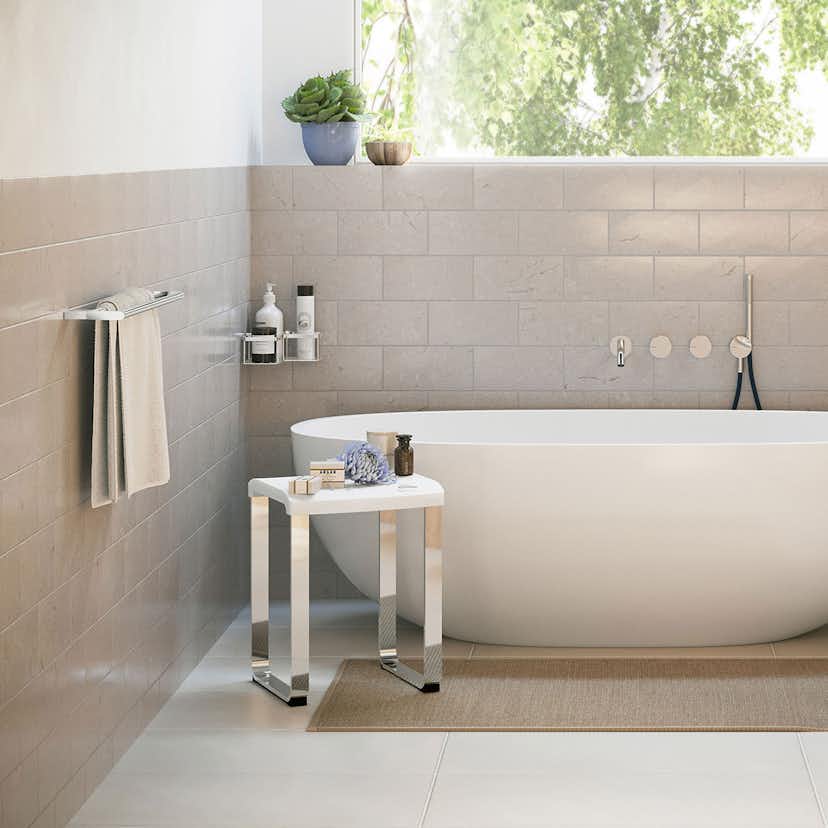 Badrumspall Smedbo Outline Fk406 Krom