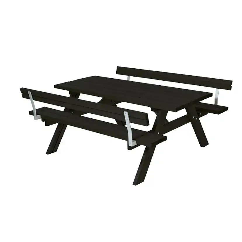 Picknickbord PLUS Svart Utomhus