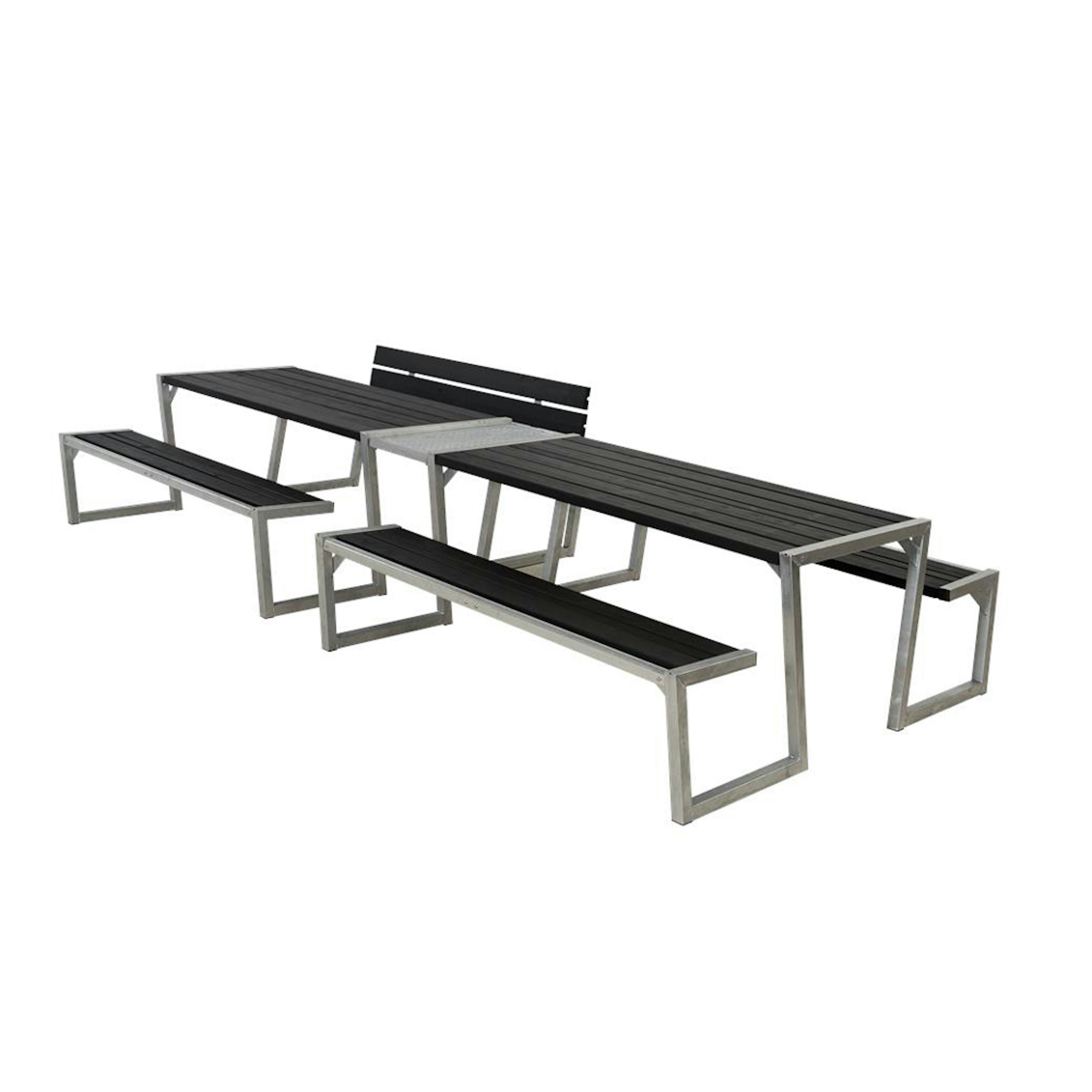 Picknickbord PLUS Zigma Svart Dubbel Utomhus