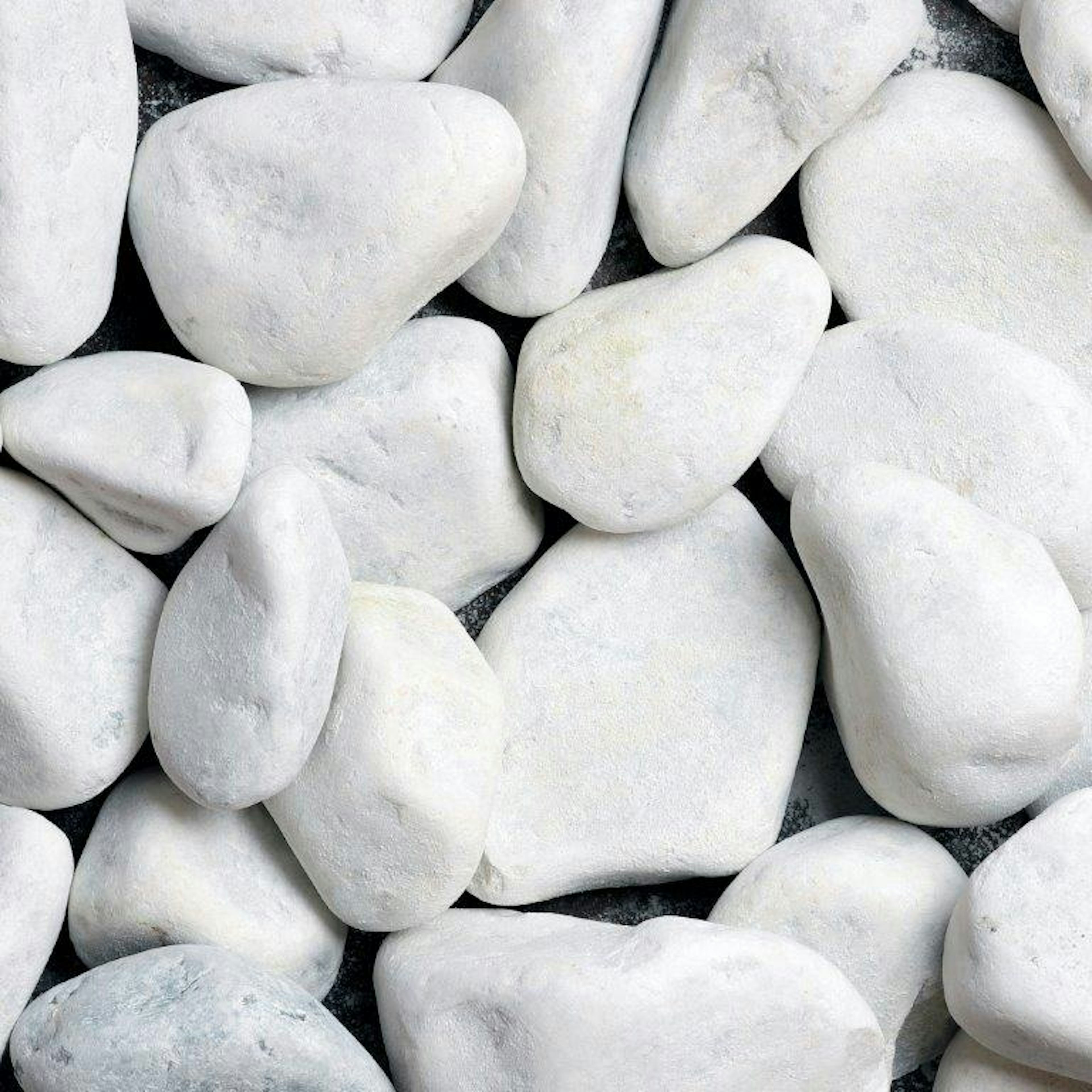 Dekorsten Magrab Krossprodukter Vit Pebbles 40-60 mm, 1000 kg Säck