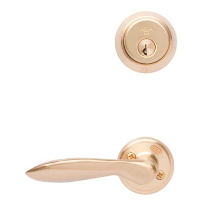 Behörssats ASSA Sidoentré D12 Mattborstad mässing- 796551