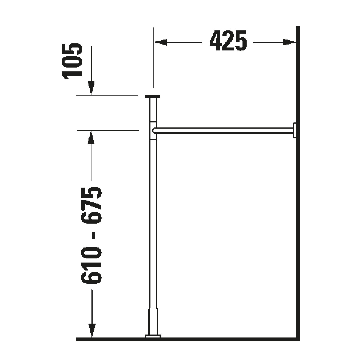 Benställning Duravit till Vero Air