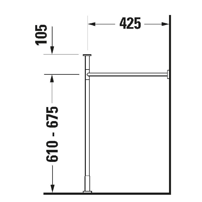 Benställning Duravit till Vero Air