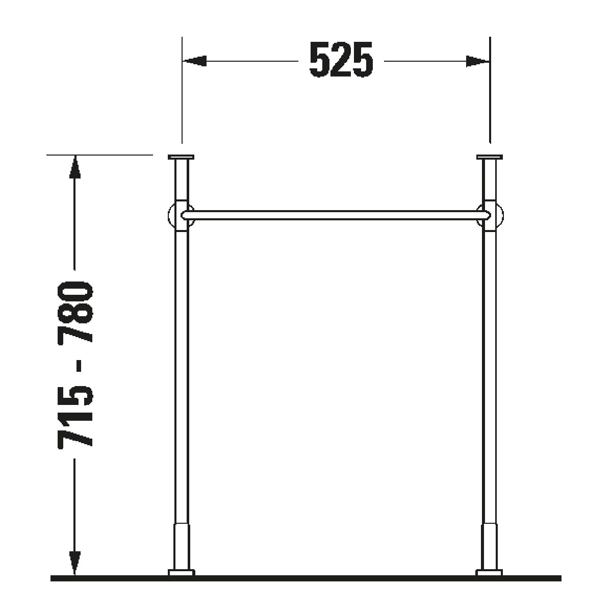 Benställning Duravit till Vero Air