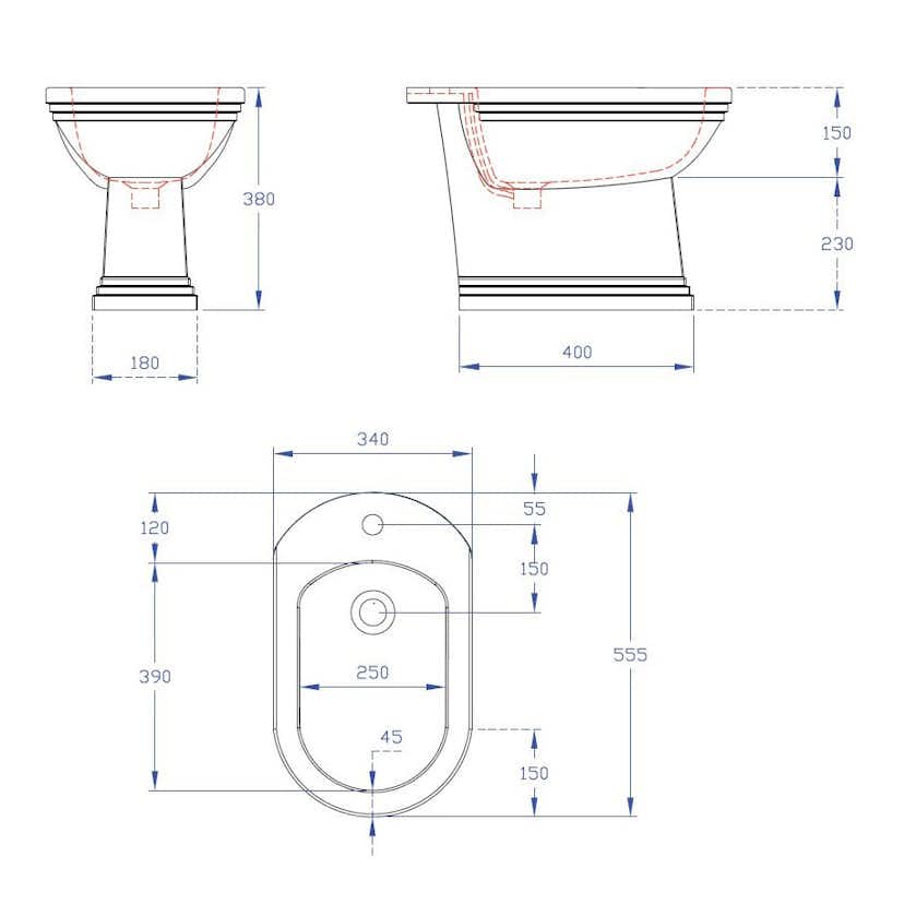 Bidé Imperial Astoria Deco