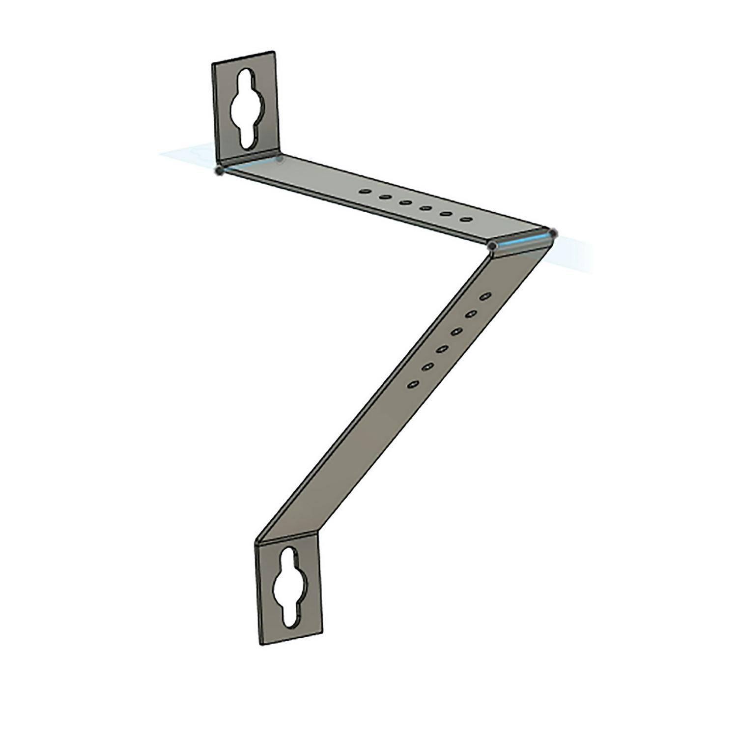 Väggkonsol Westal 45- 90° med 2 st Skruv M4