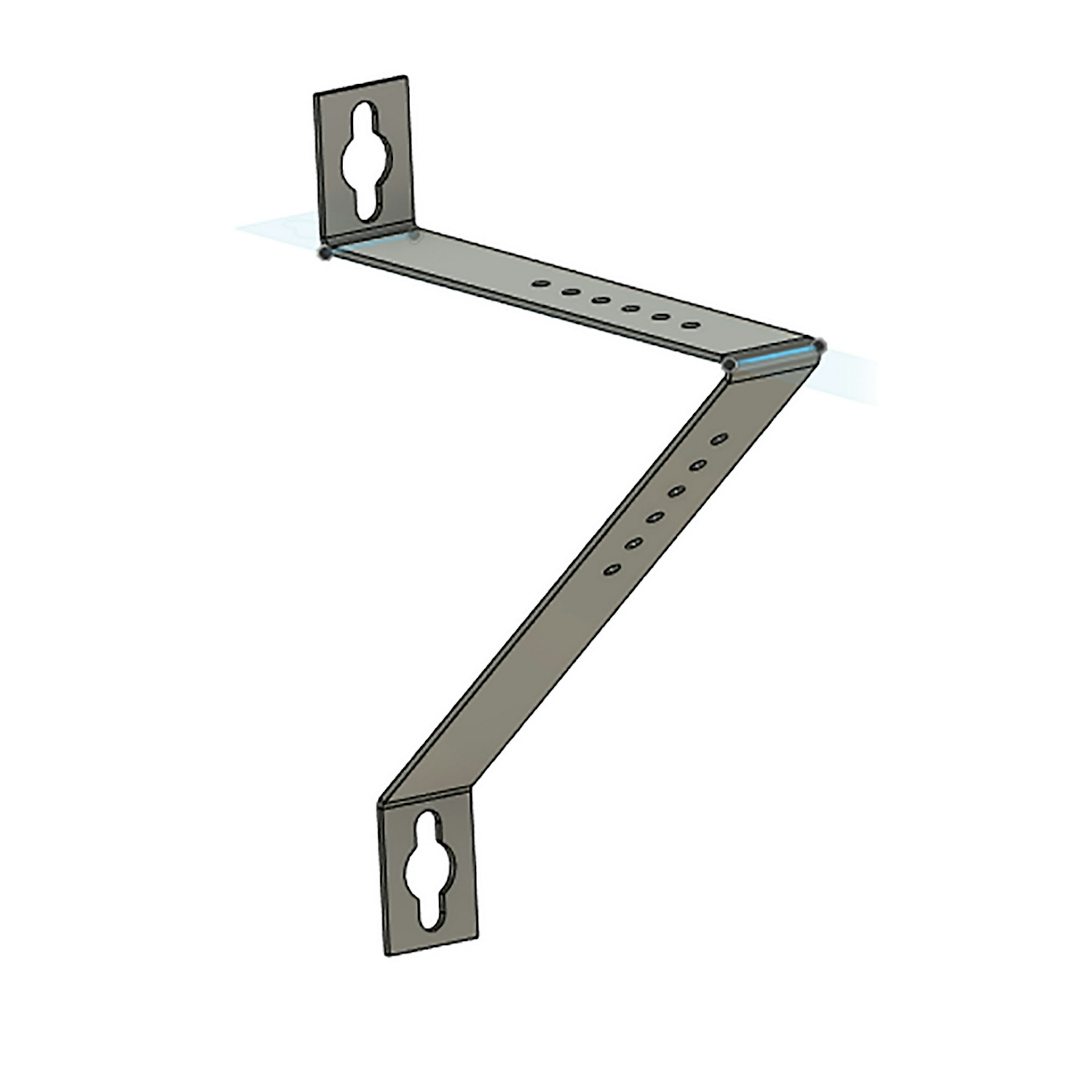 Väggkonsol Westal 45- 90° med 2 st Skruv M4